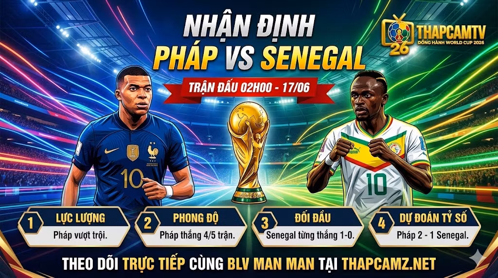 Nhận Định Pháp vs Senegal (02h00, 17/6) | Thử Thách Cho Bản Lĩnh Gà Trống